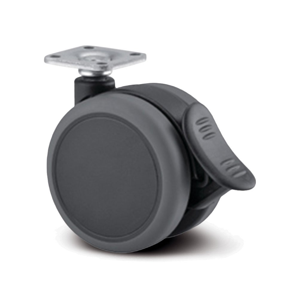 Swivel castor with wheel brake 75 mm