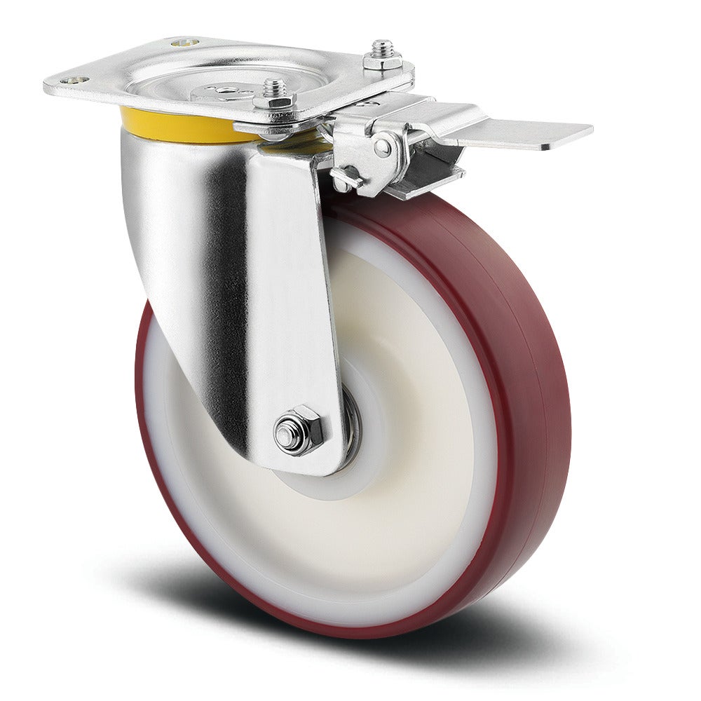 Swivel castor with directional lock 200 mm