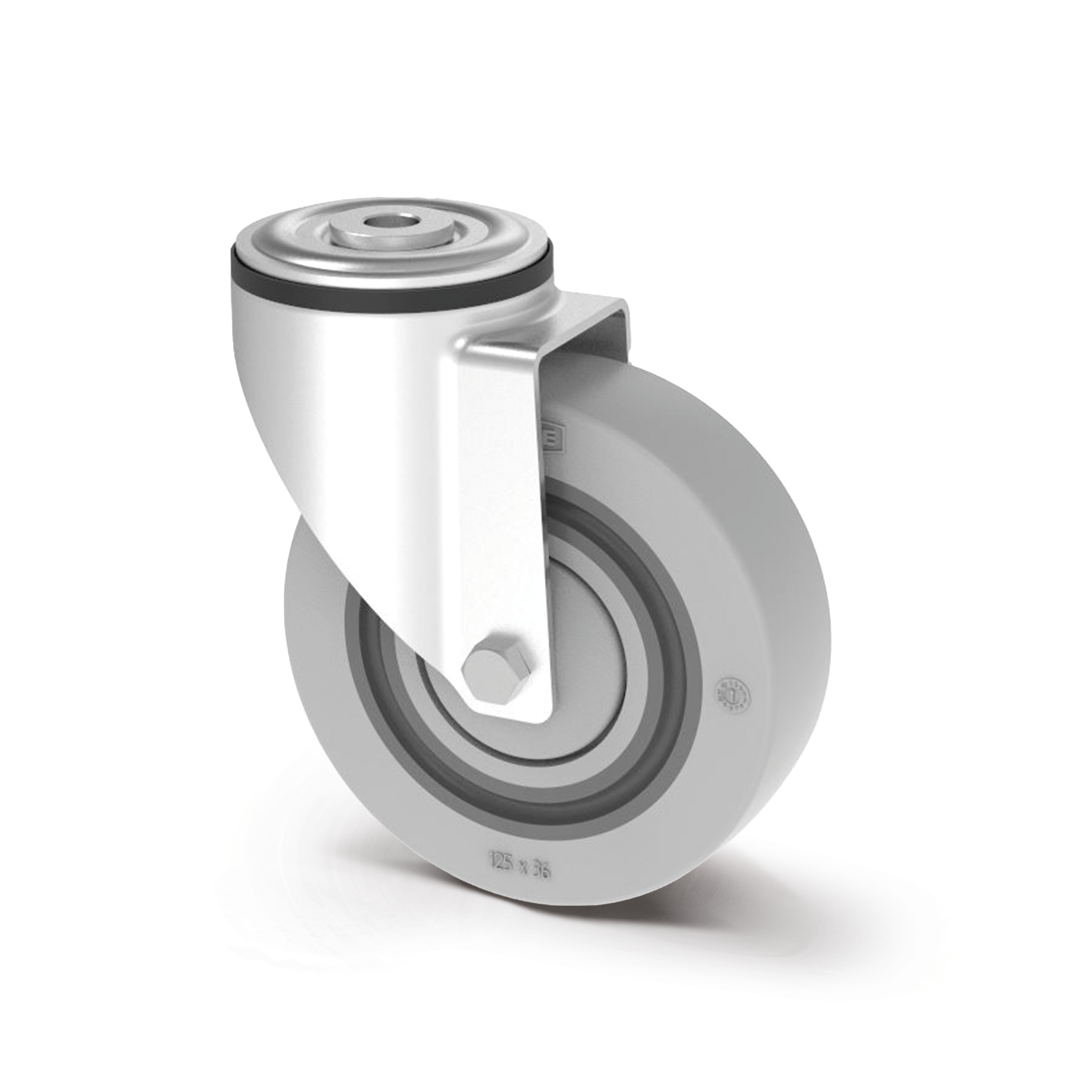 Swivel castor 125 mm