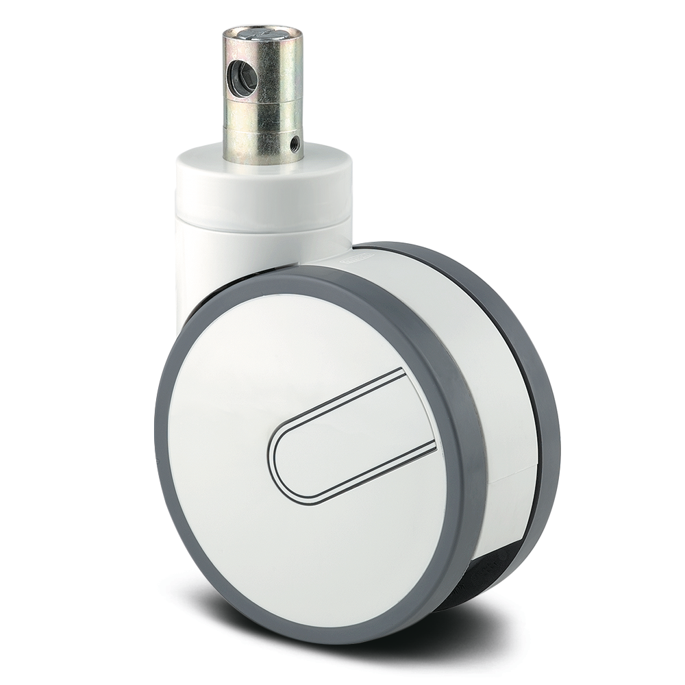 Поворотний Колісна опора із центральним , Загальне гальмо 150 mm