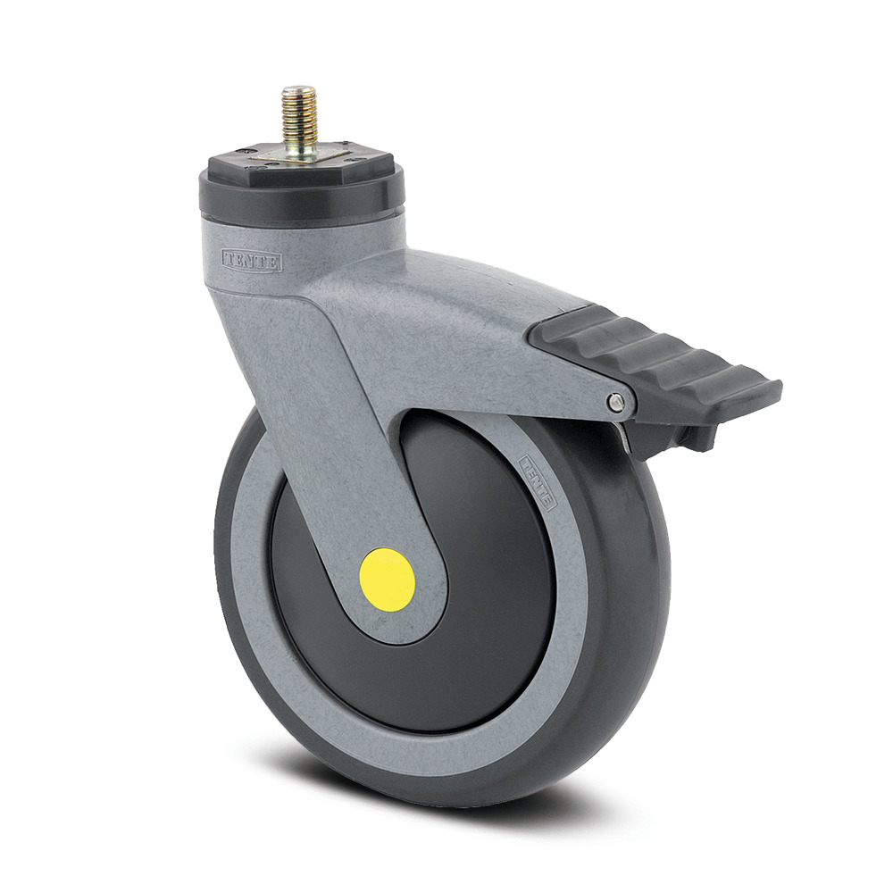 Swivel castor with total lock 3.94 in