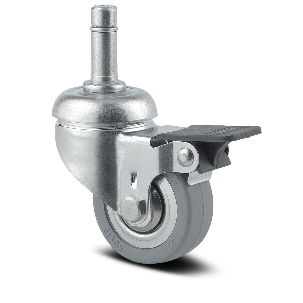 Swivel castor with wheel brake 50 mm