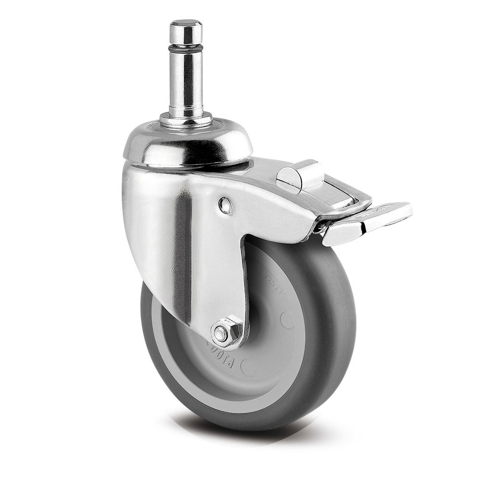 Swivel castor with total lock 75 mm