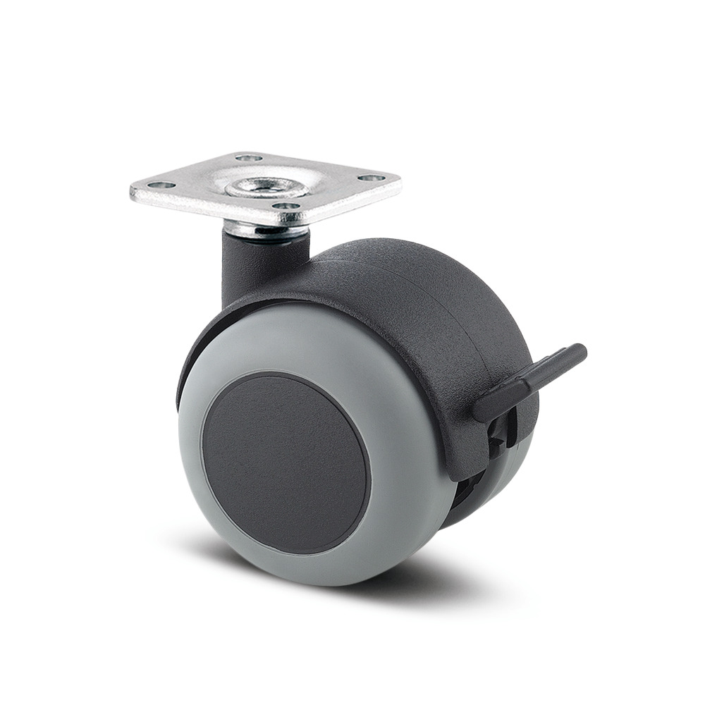 Swivel castor with wheel brake 50 mm