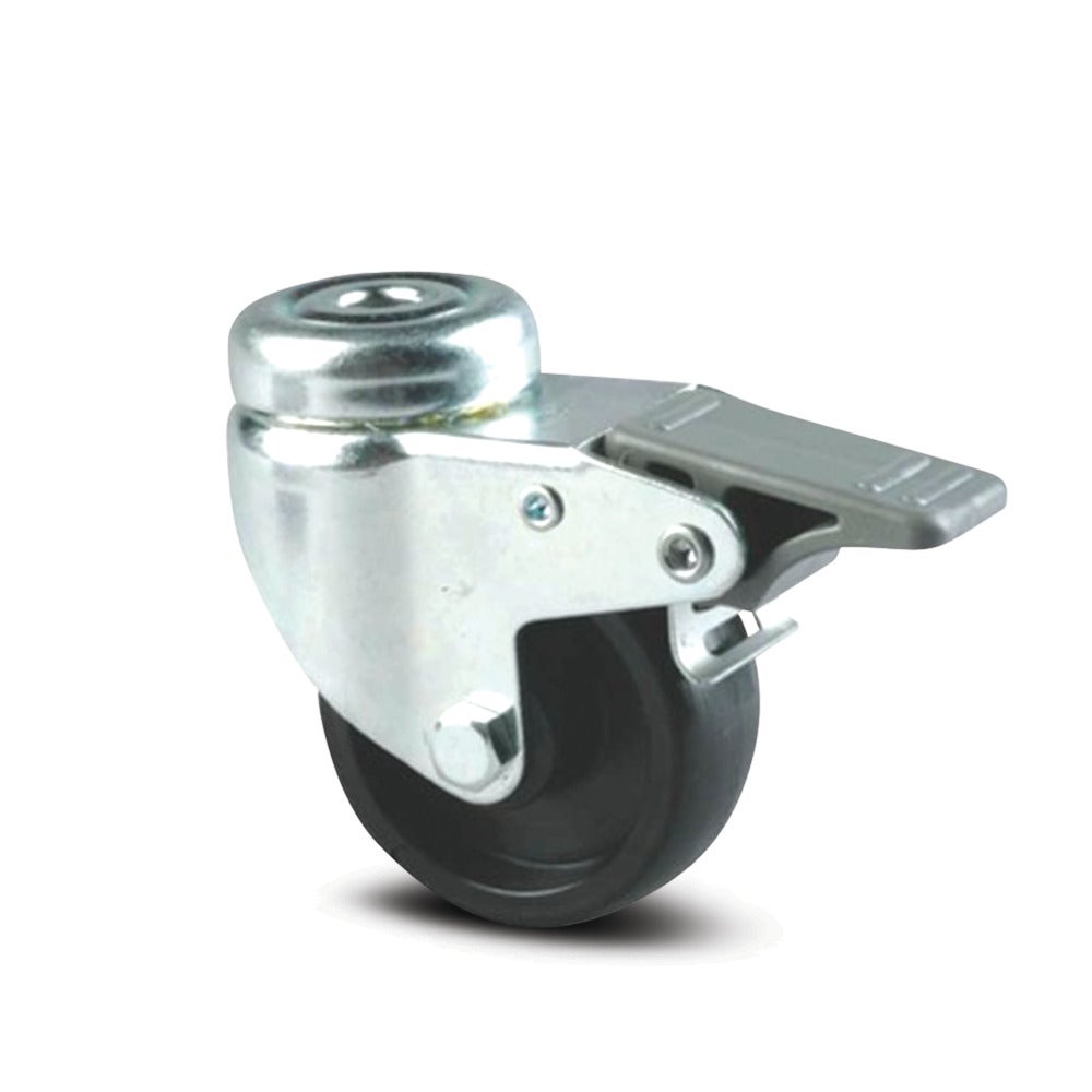 Swivel castor with total lock 75 mm