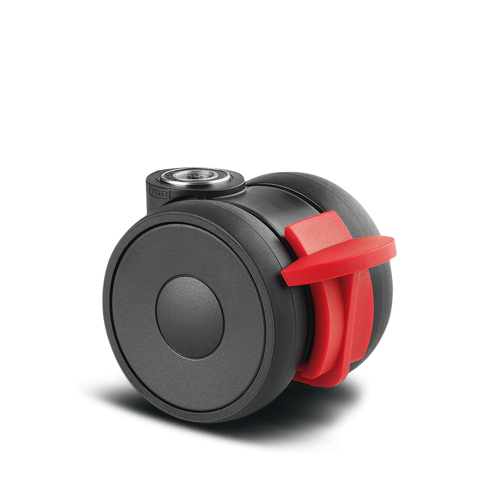 Swivel castor with wheel brake 1.97 in