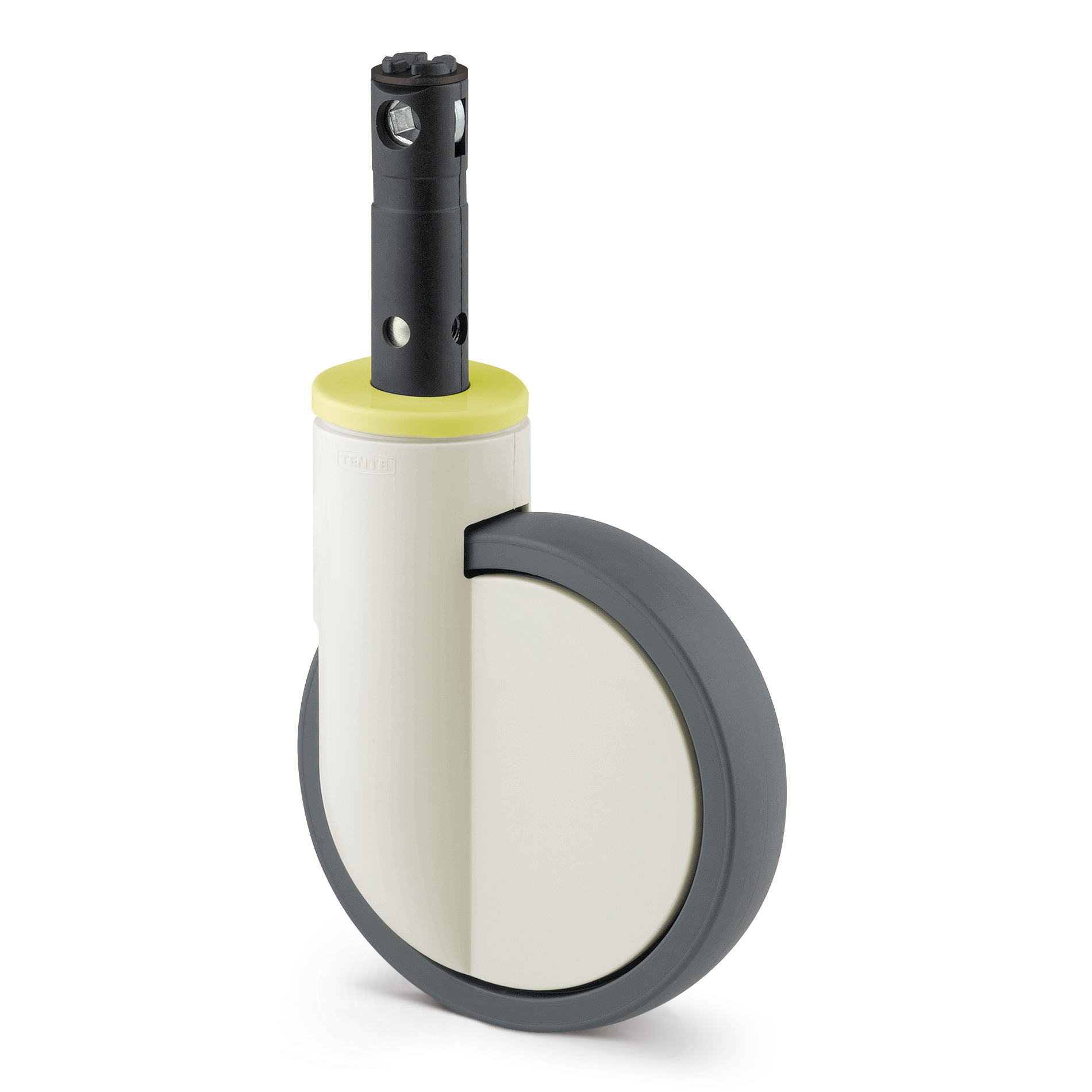 Swivel castor with central, total or directional lock 5.91 in