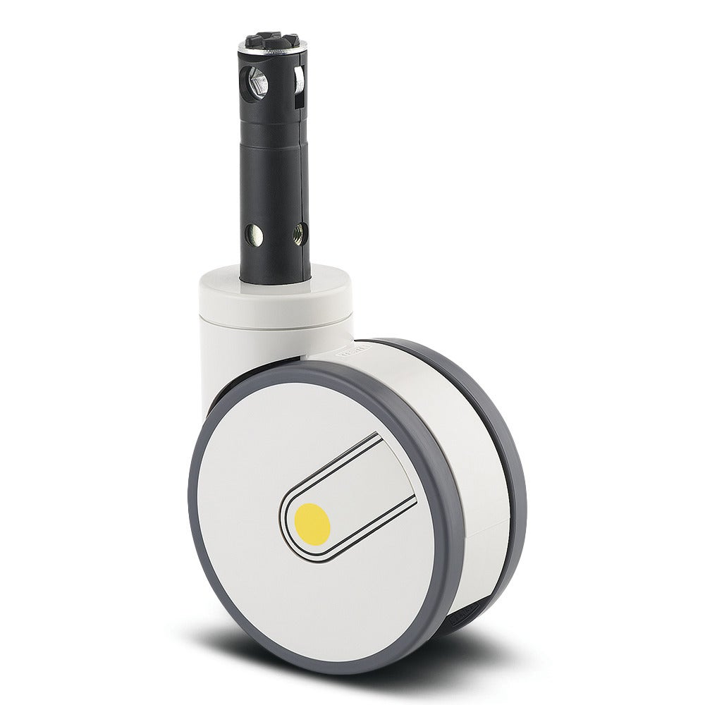 センターロック、トータルロック付き自在キャスター  100 mm