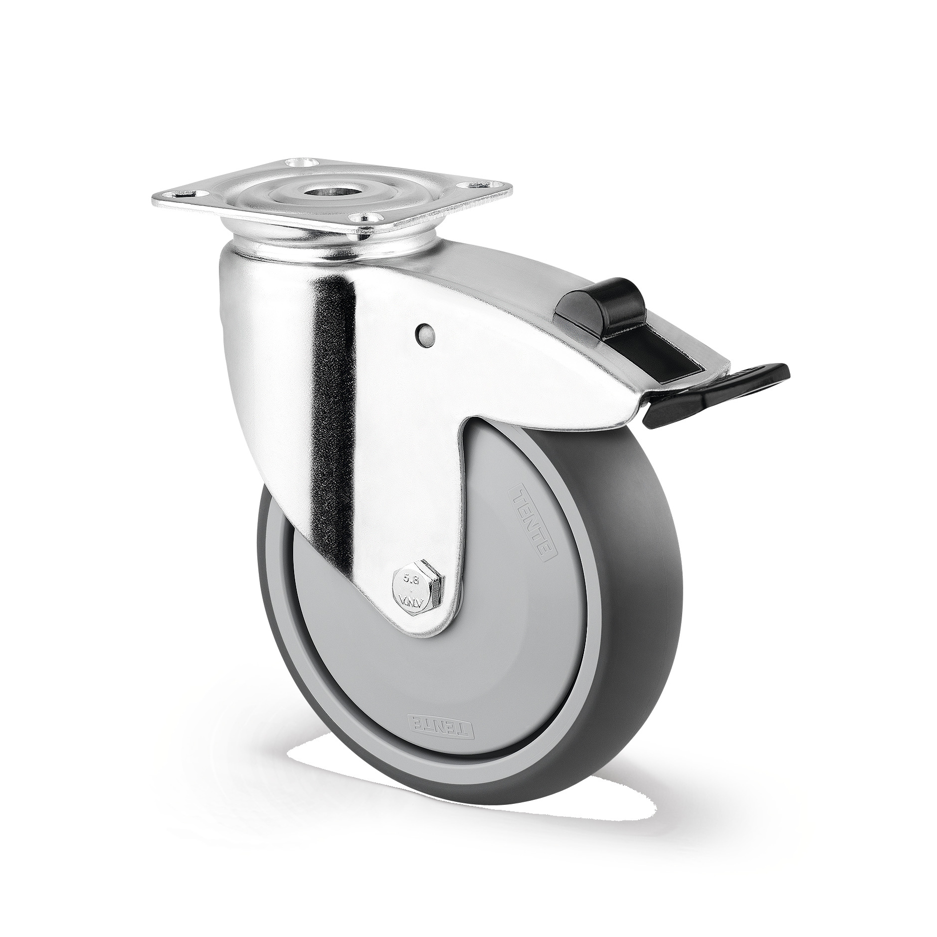 Ruota girevole con blocco direzionale 125 mm