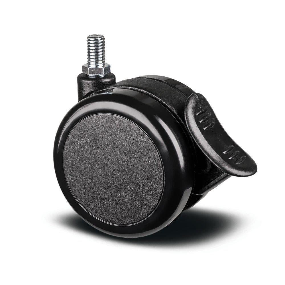 Rueda giratoria con Freno de rueda 75 mm