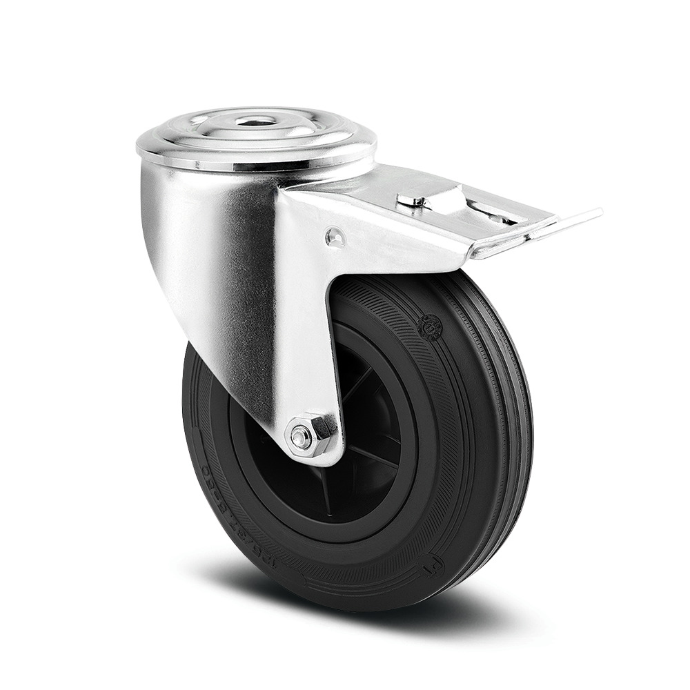 Lenkrolle mit Totalfeststeller 125 mm