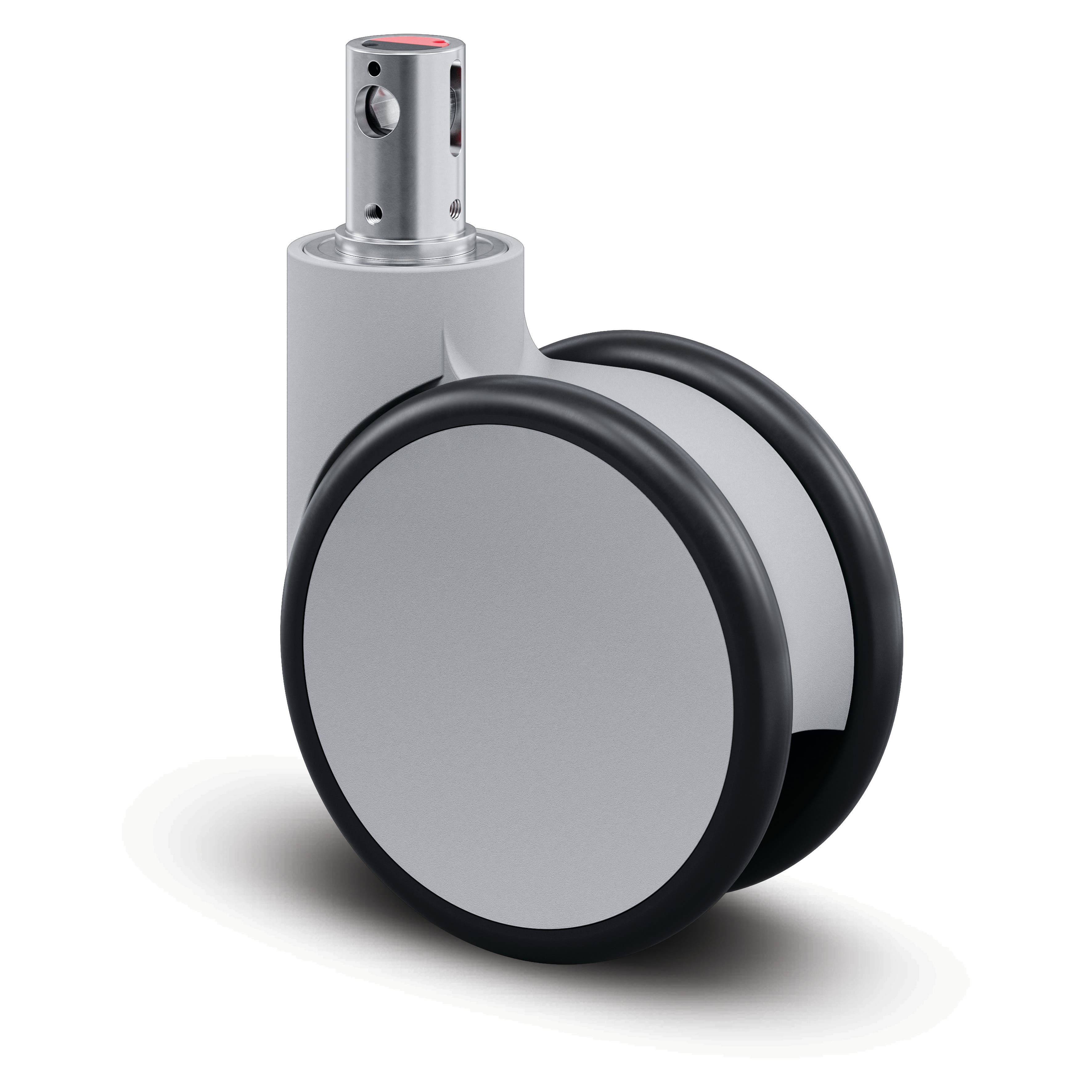 Swivel castor with central, total or directional lock 150 mm ...