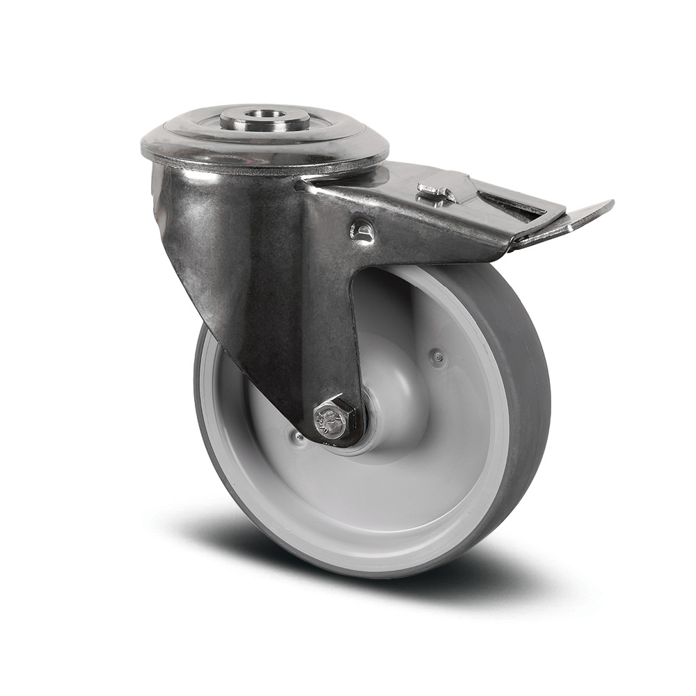 Swivel castor with total lock 3.94 in