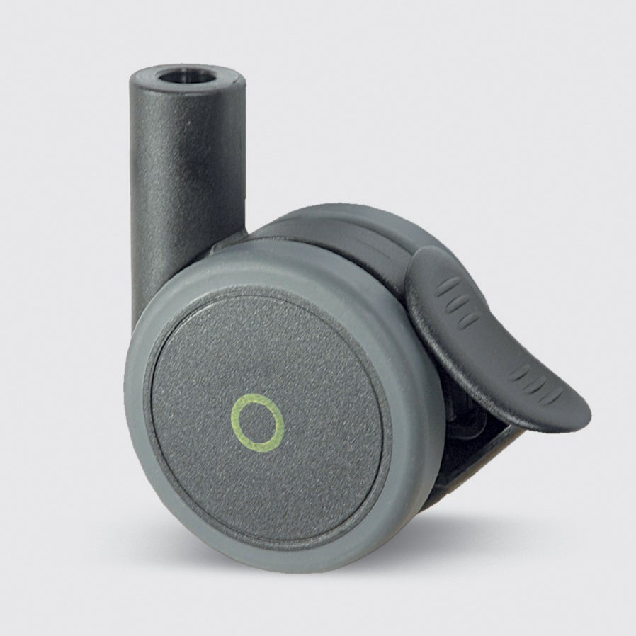 Rueda giratoria con Freno de rueda 65 mm