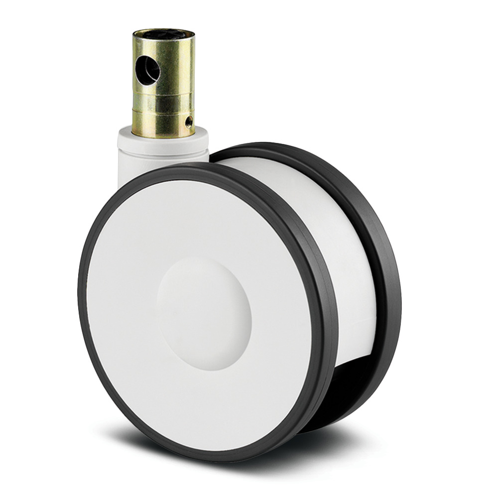 Swivel castor with central , total lock 5.91 in