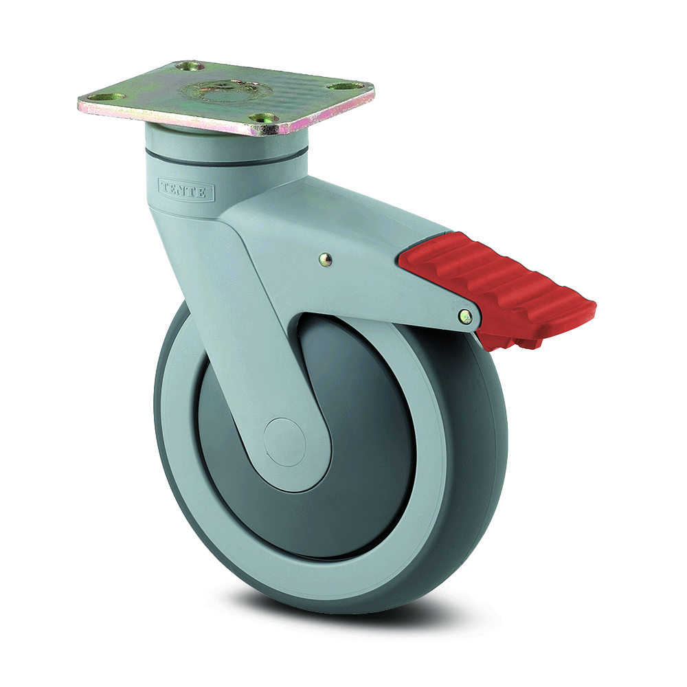 Swivel castor with total lock 3.94 in