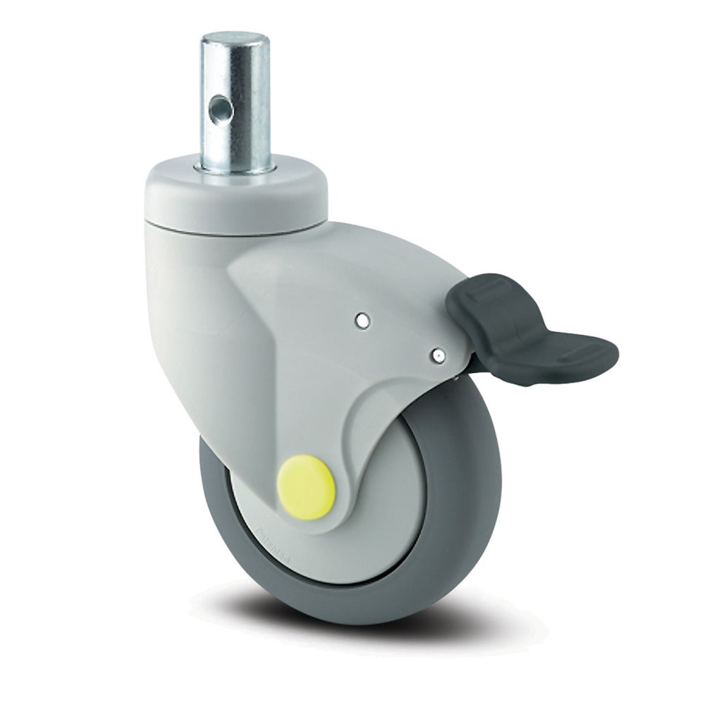 Swivel castor with total lock 160 mm