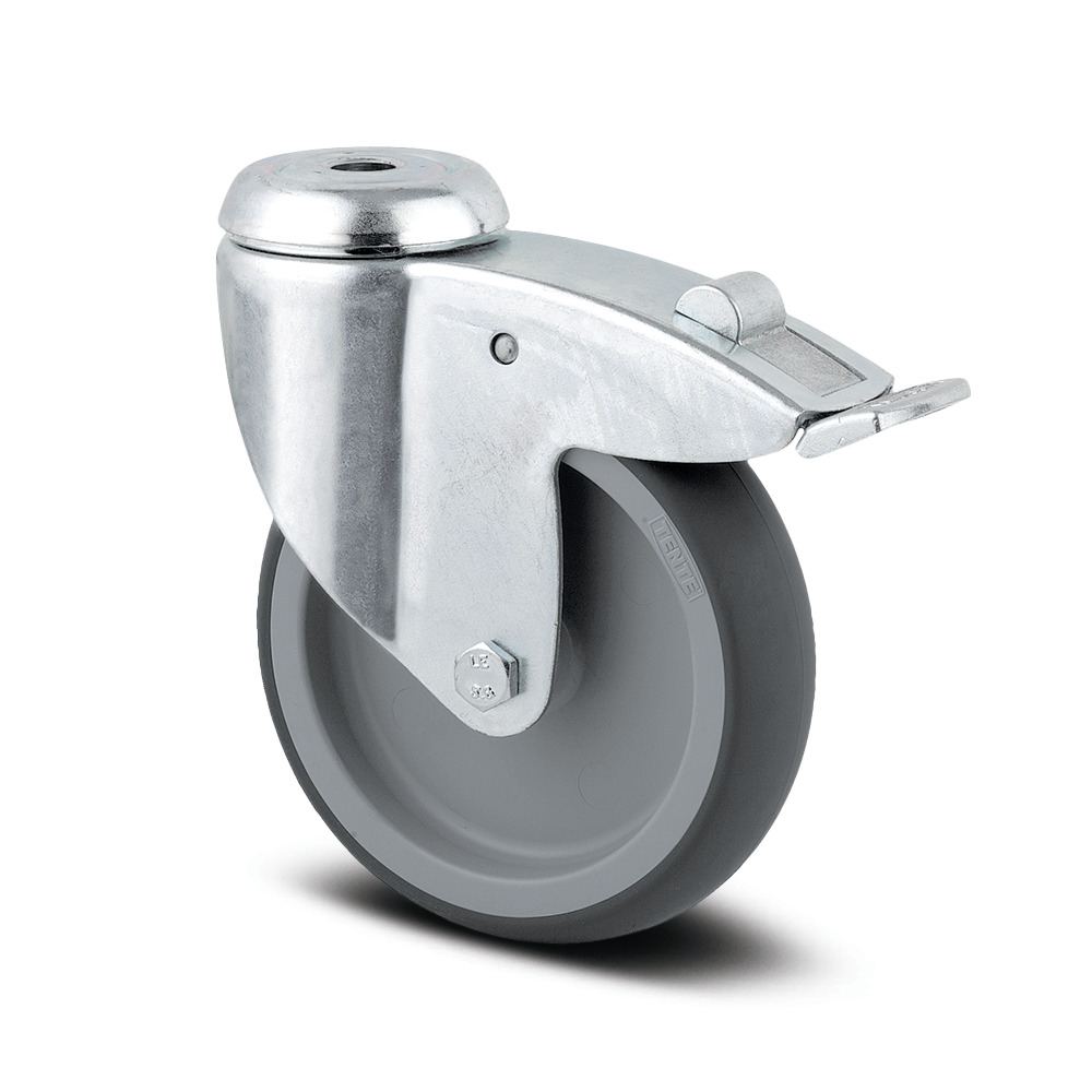 Swivel castor with total lock 4.92 in