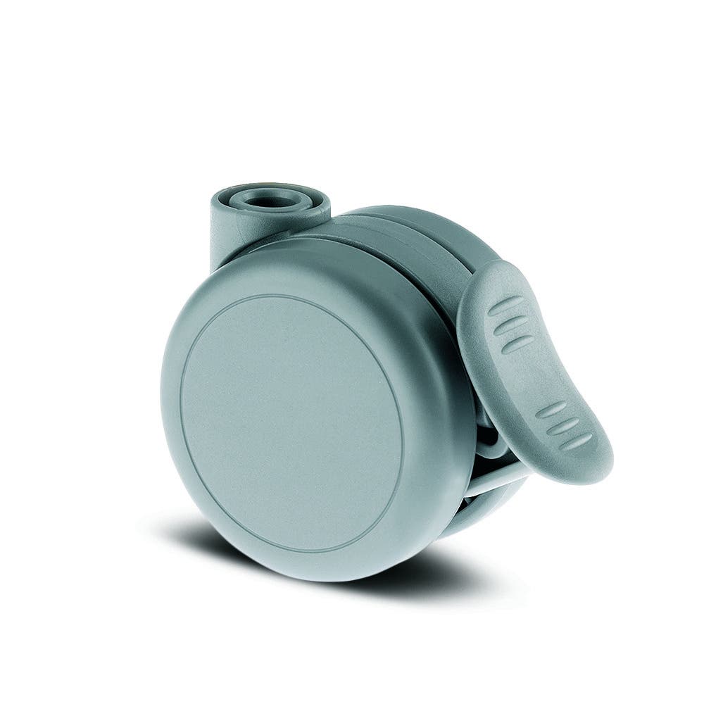 Swivel caster with wheel brake 2.56 in