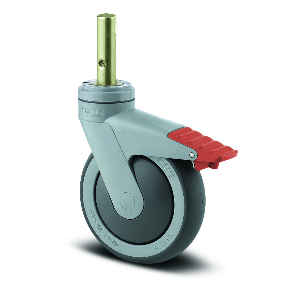 Swivel castor with total lock 3.94 in
