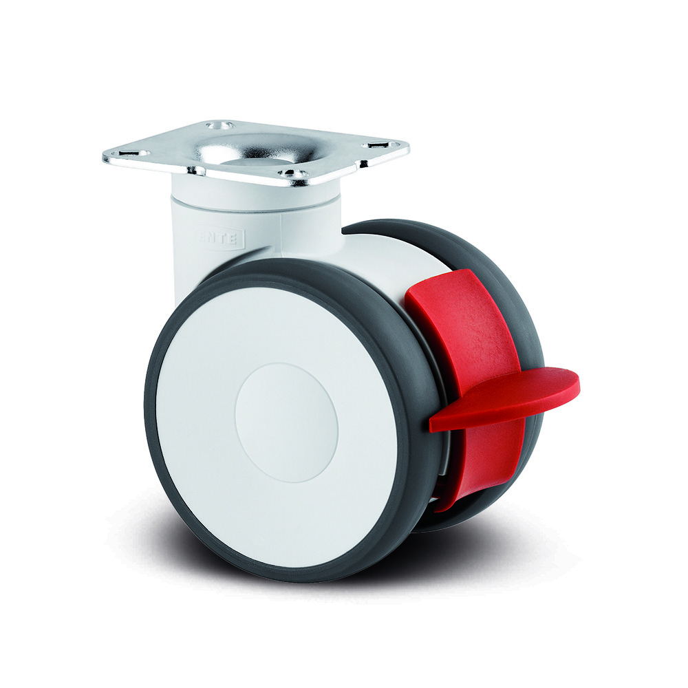 Swivel castor with total lock 3.94 in