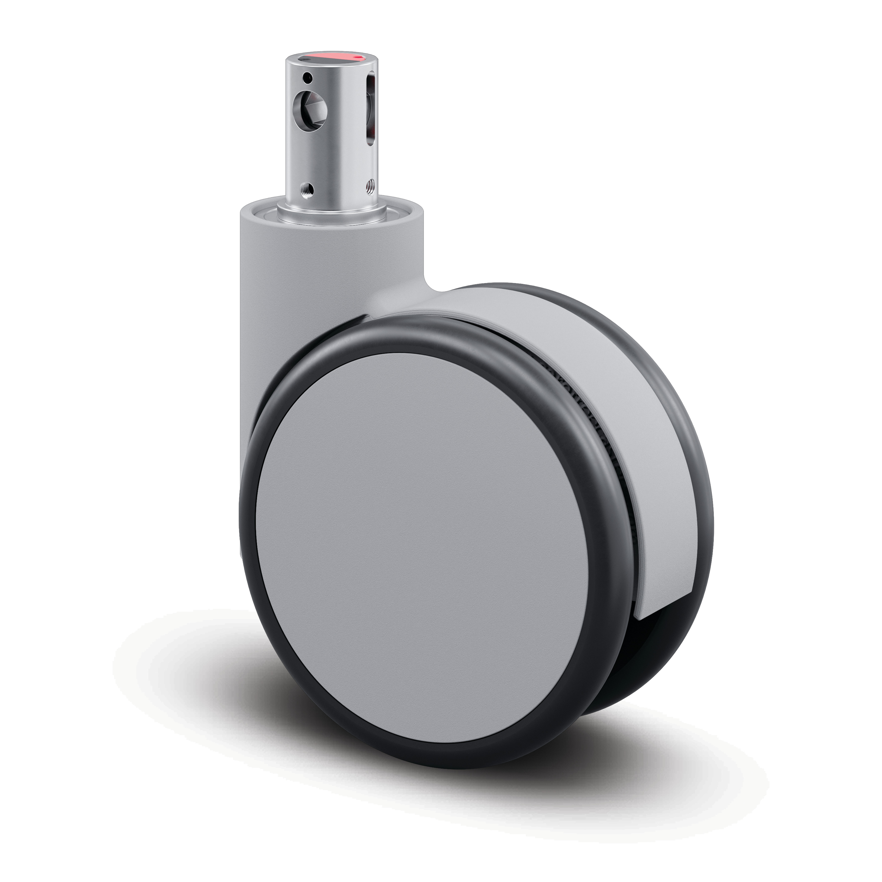 Swivel castor with central locking (directional lock, free, wheel lock) 150 mm