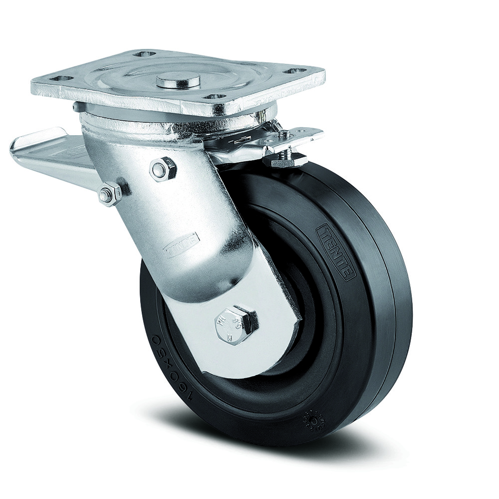 Въртящ се Колело с Пълно заключване Горен край на колелото 160 mm