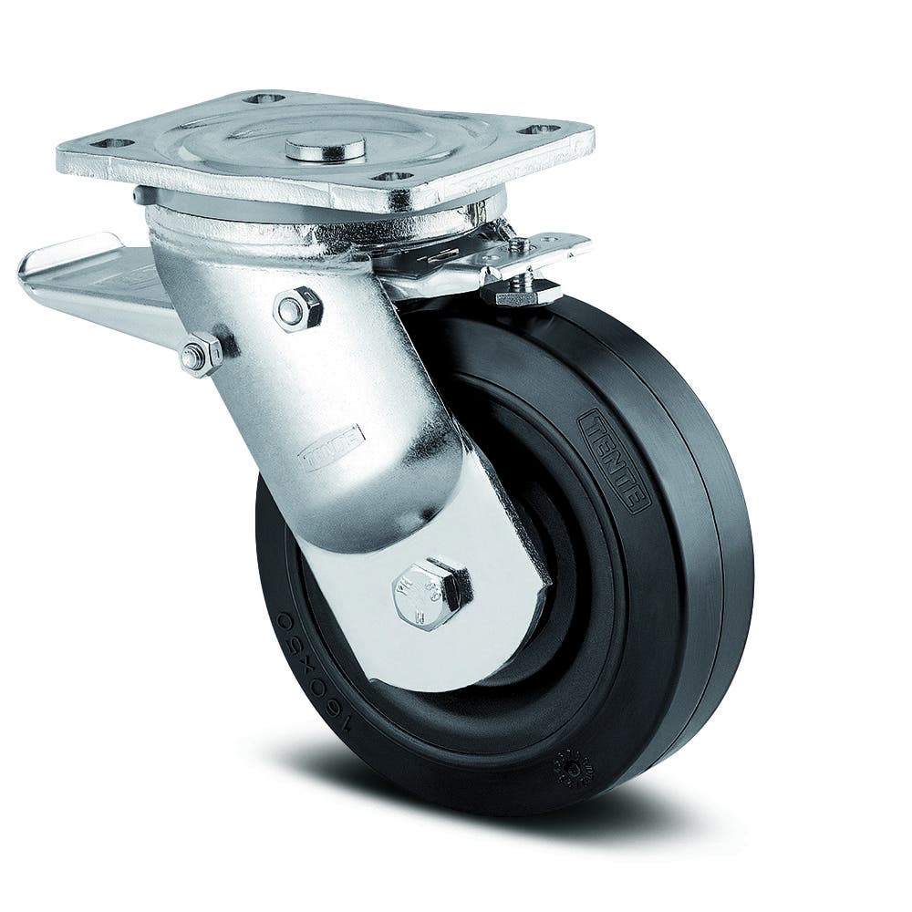 Grozāmais atbalsta ritenis ar pilnīgu bloķēšanu 160 mm