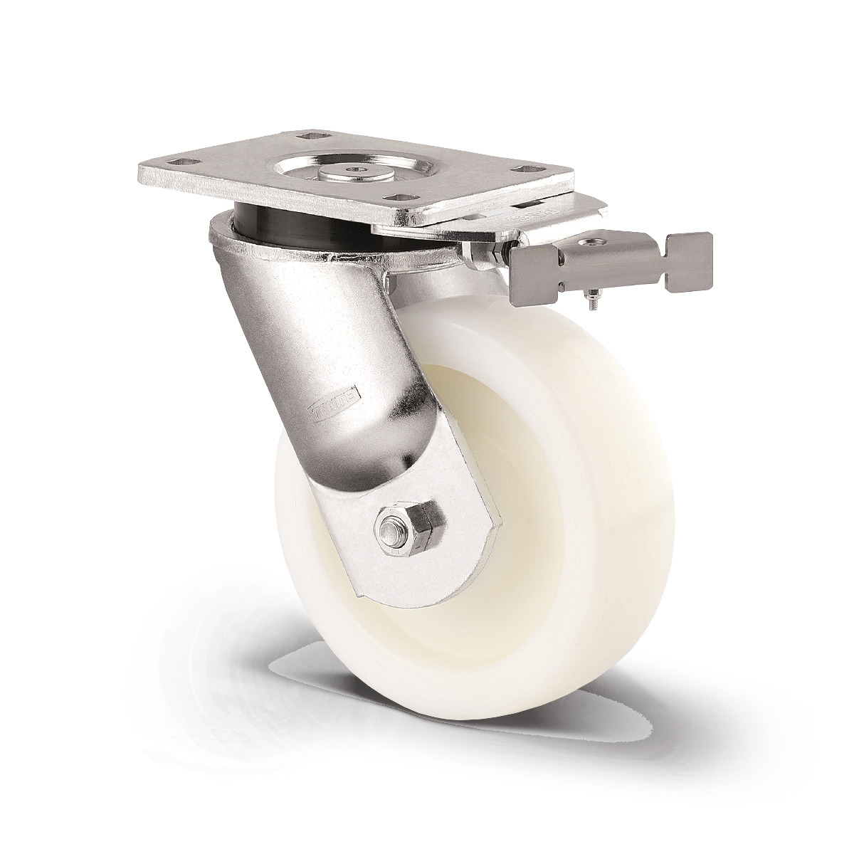 Swivel castor with directional lock 5.91 in