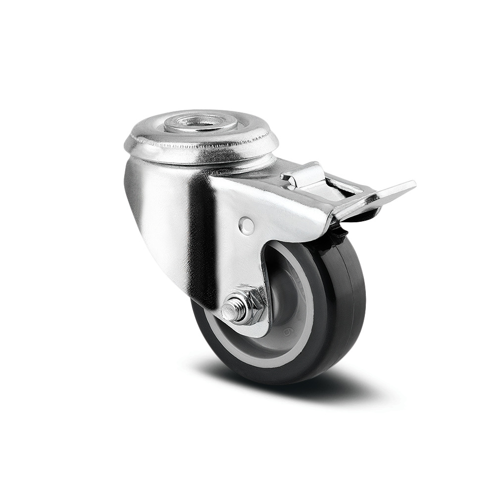 Ruota girevole con freno semplice 50 mm