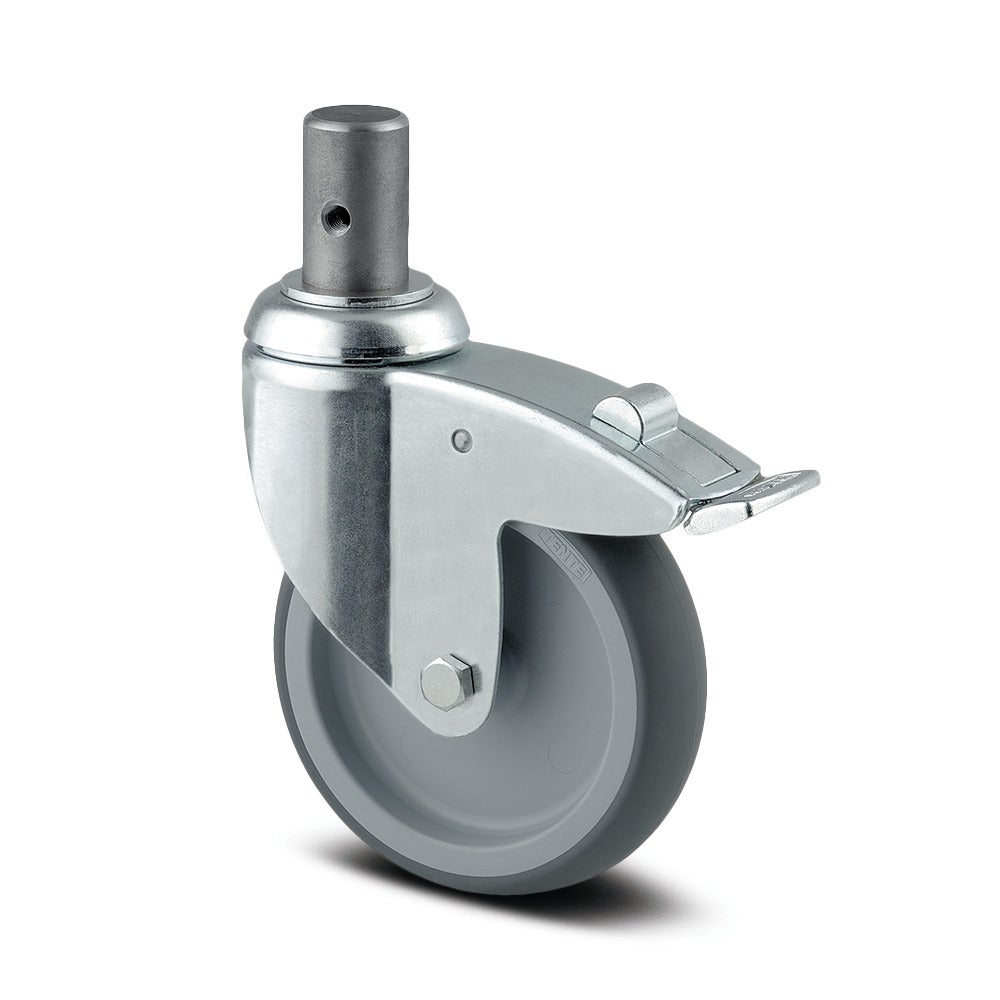 Swivel castor with total lock 100 mm