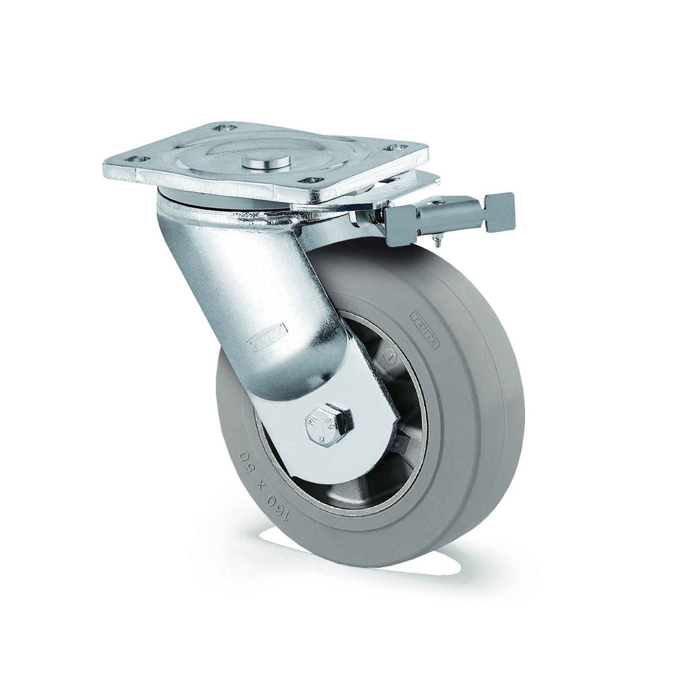 Ruota girevole con blocco direzionale 125 mm