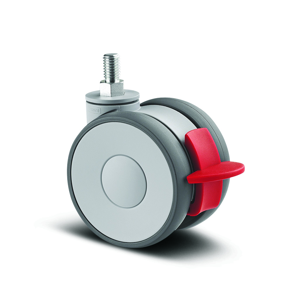 Swivel castor with total lock 2.95 in