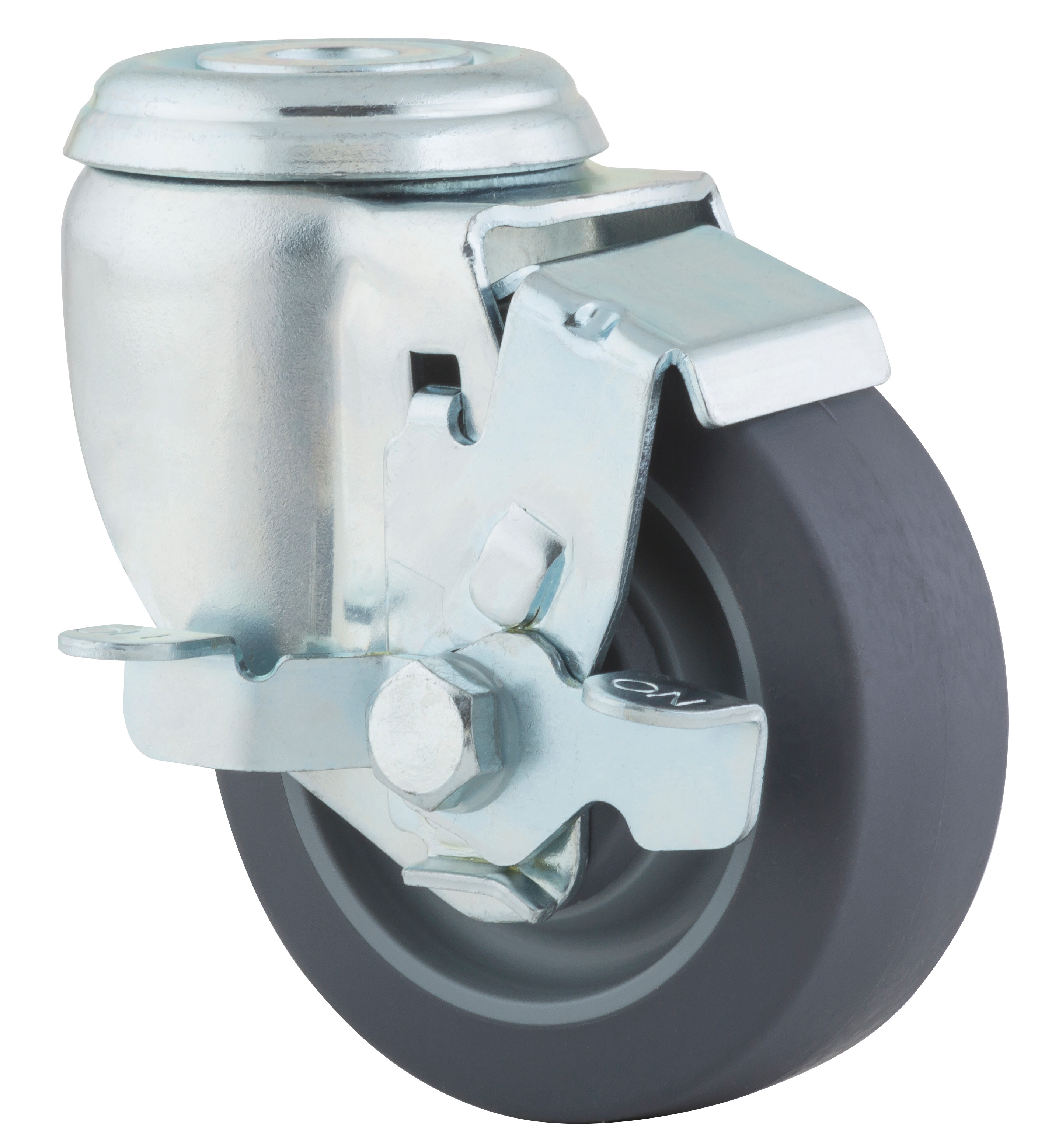 Castor with butterfly wheel brake 3.5 in