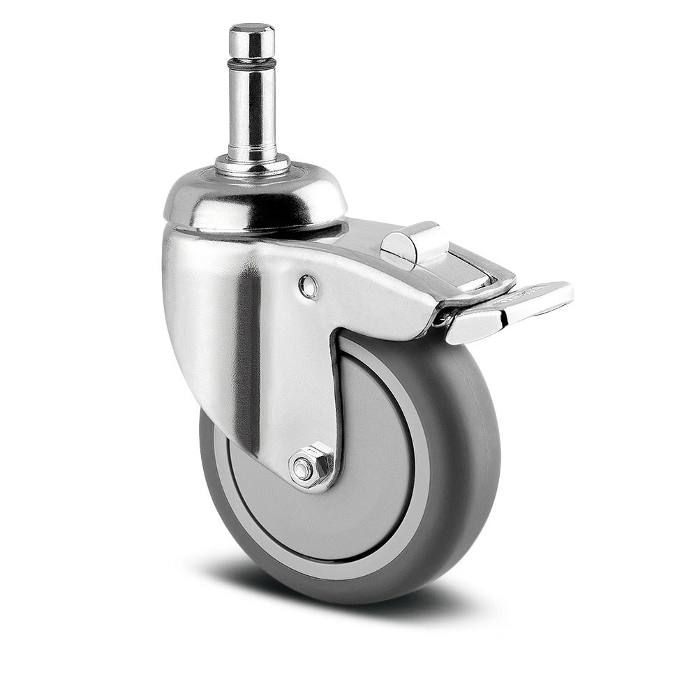 Rueda giratoria con Freno total 75 mm