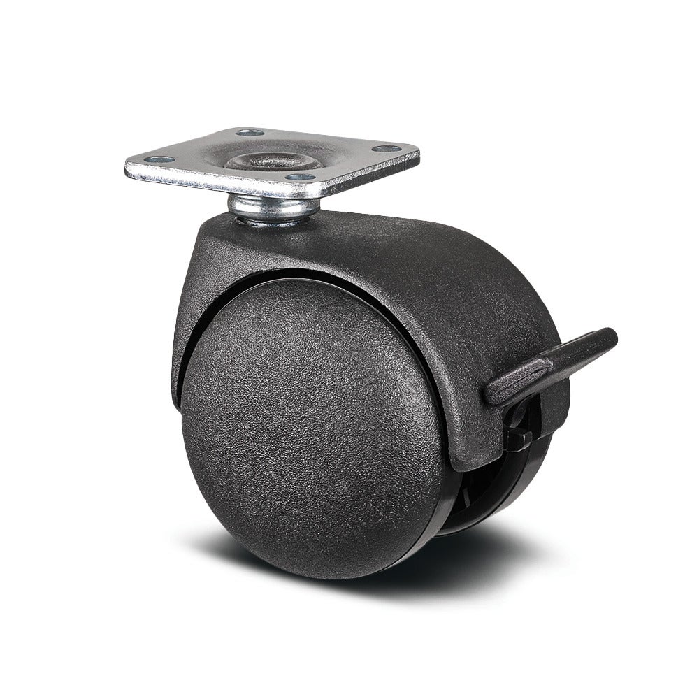 Ruota girevole con freno semplice 50 mm
