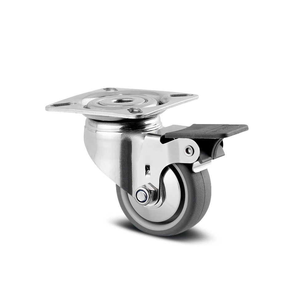 Swivel castor with wheel brake 50 mm