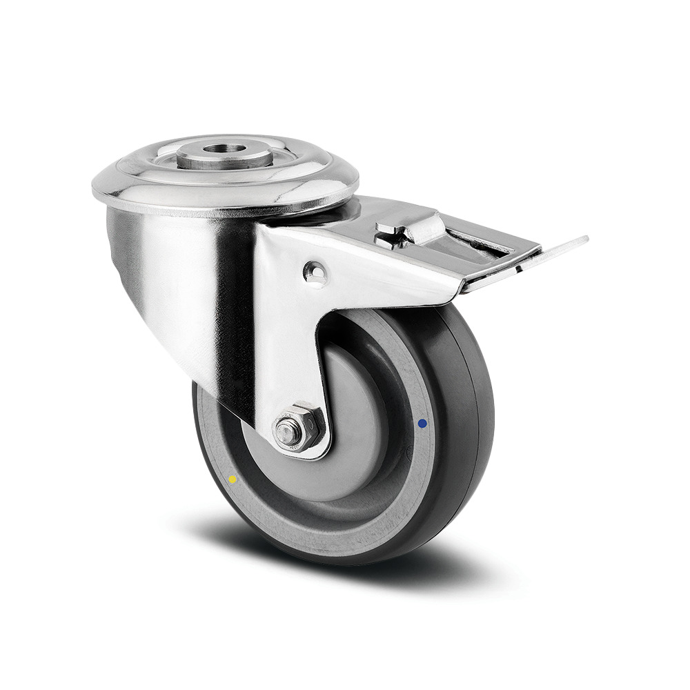 Lenkrolle mit Totalfeststeller 100 mm