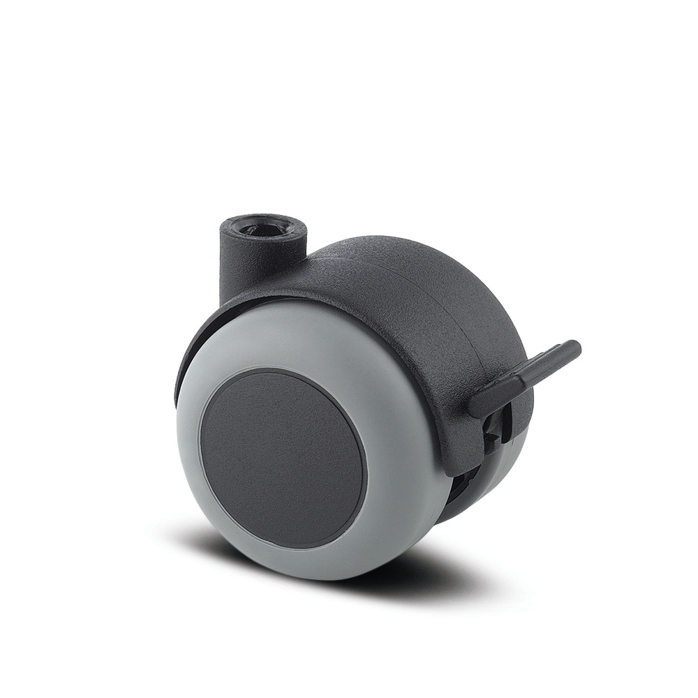 Swivel castor with wheel brake 1.97 in