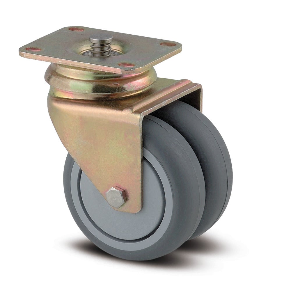 Swivel castor with central, total lock 75 mm