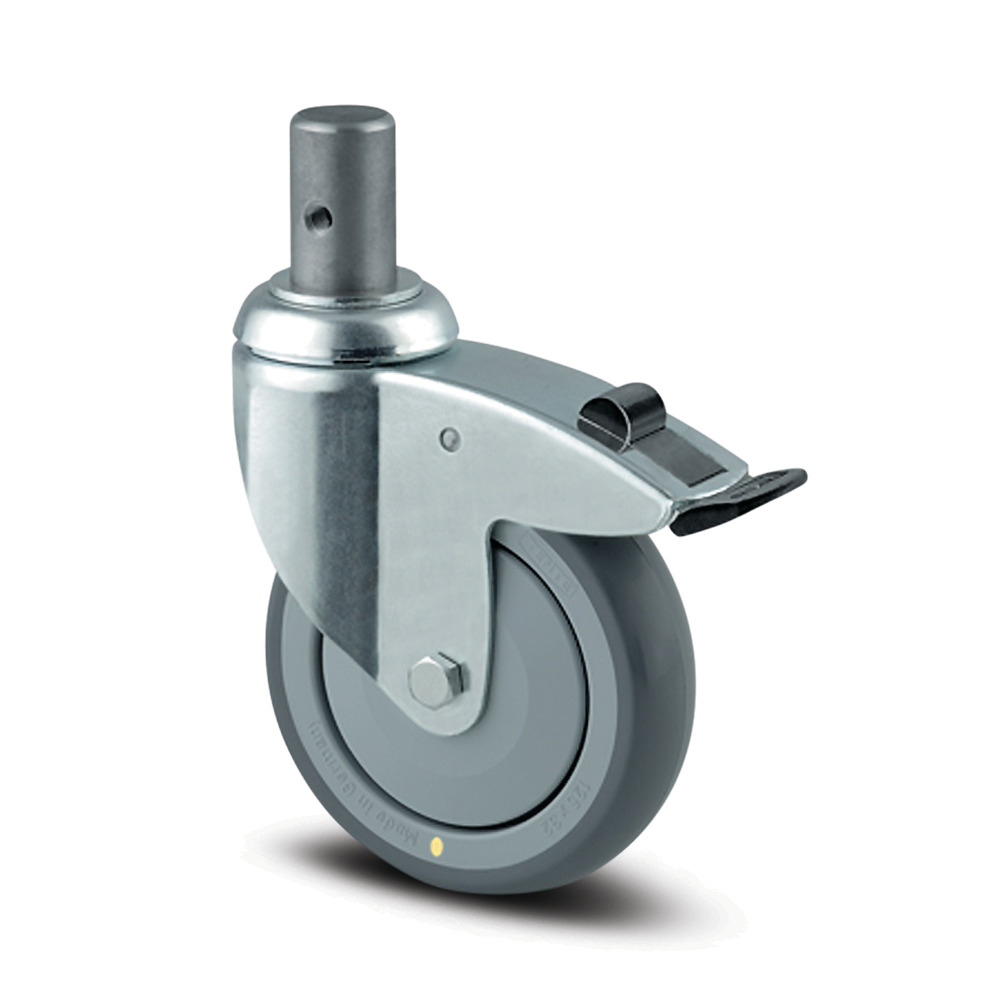 Swivel castor with directional lock 3.94 in