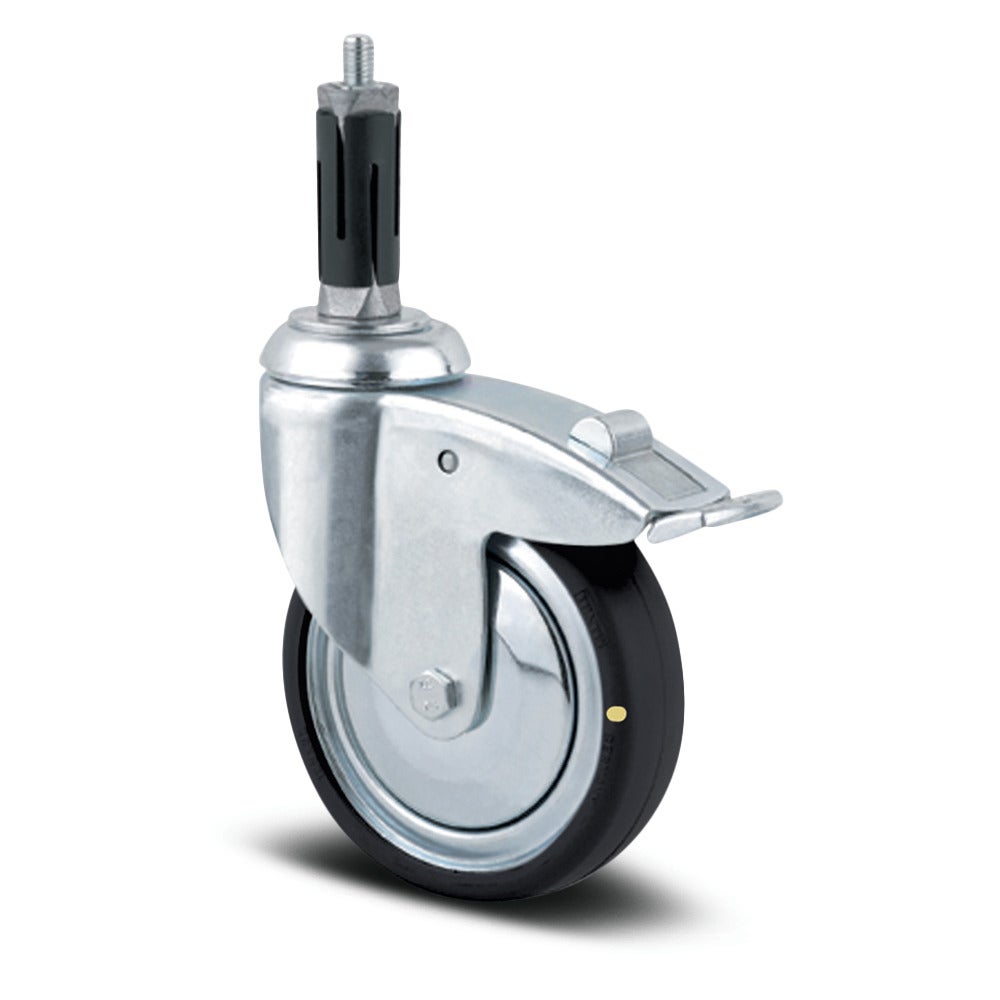 Rueda giratoria con Freno total 100 mm
