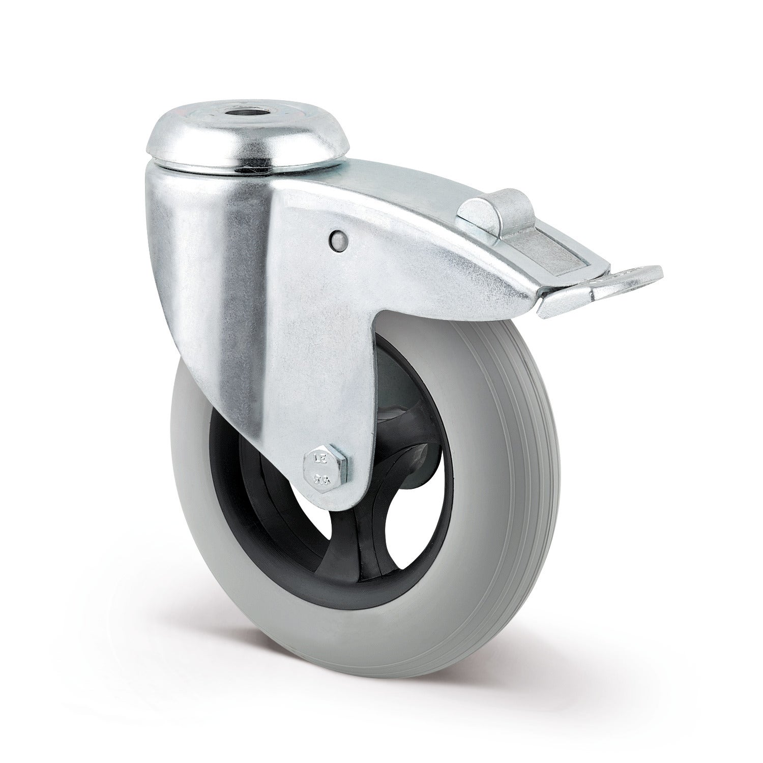 Swivel castor with total lock 150 mm