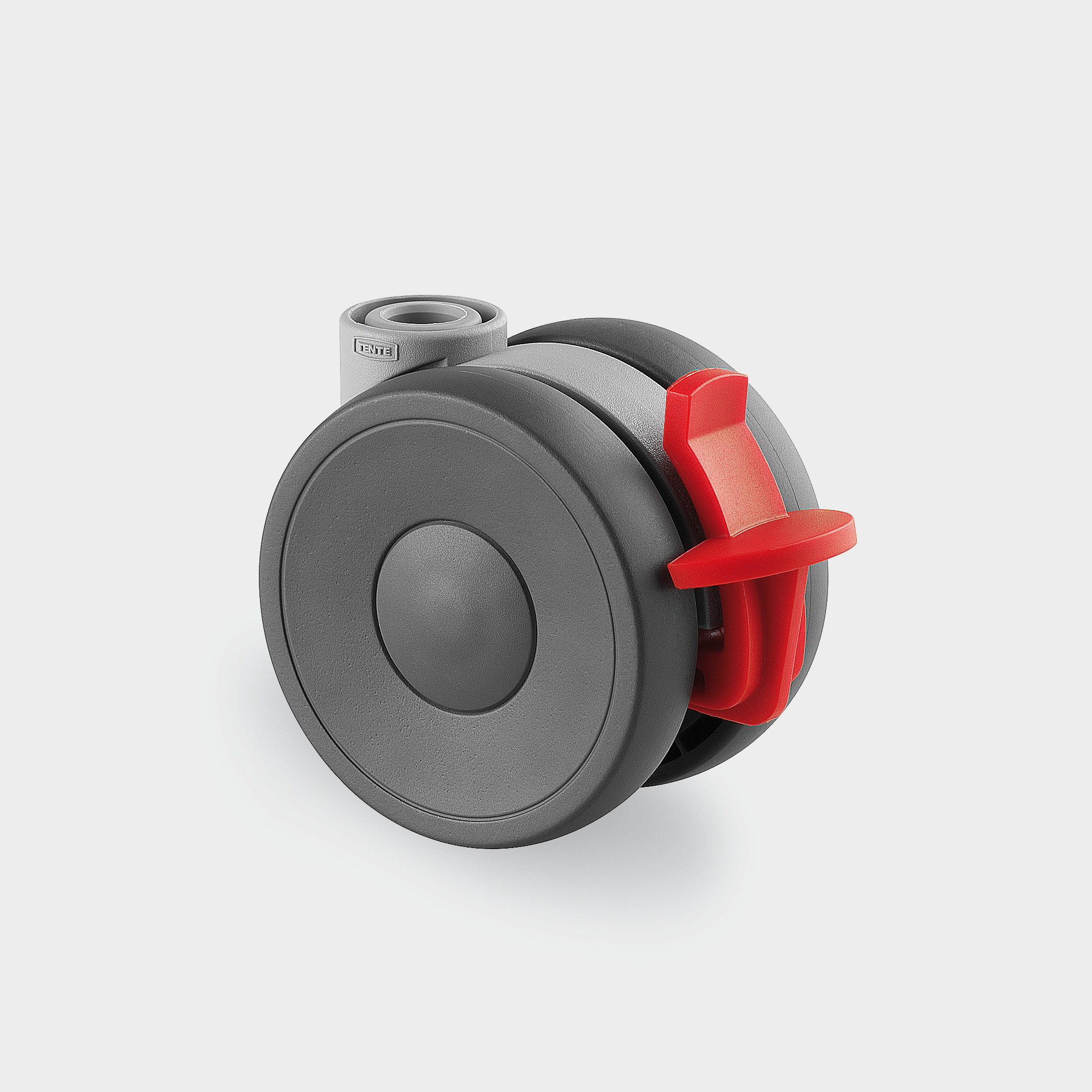 Swivel castor with wheel brake 65 mm