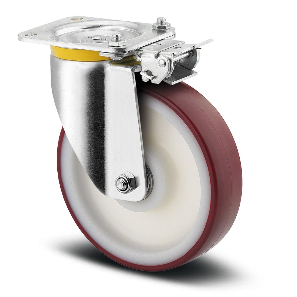 Swivel castor with directional lock 200 mm