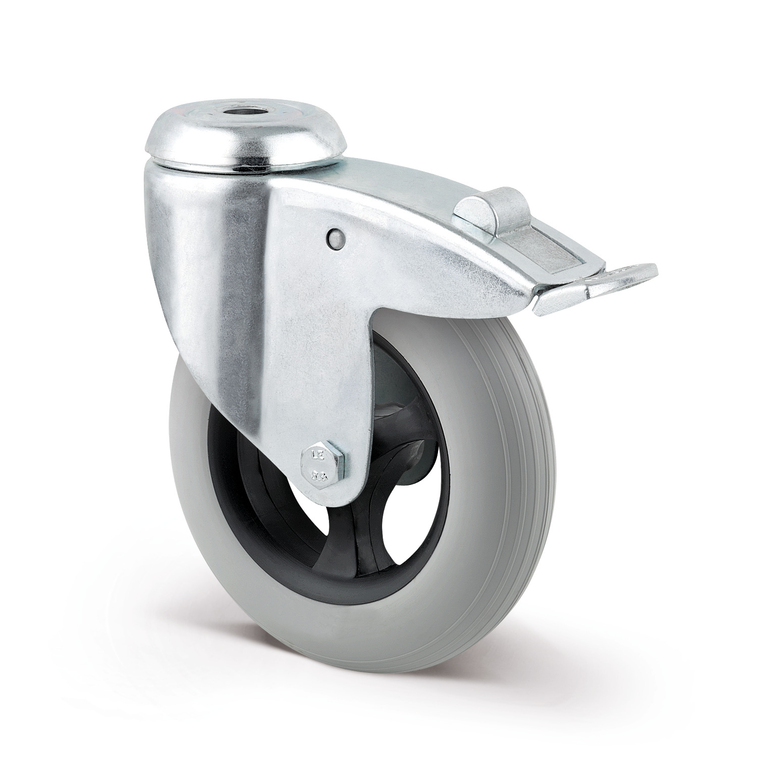 Swivel castor with total lock 3.94 in