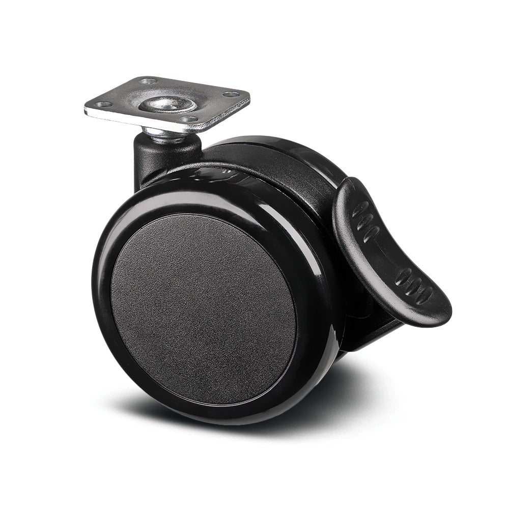 Swivel castor with wheel brake 75 mm