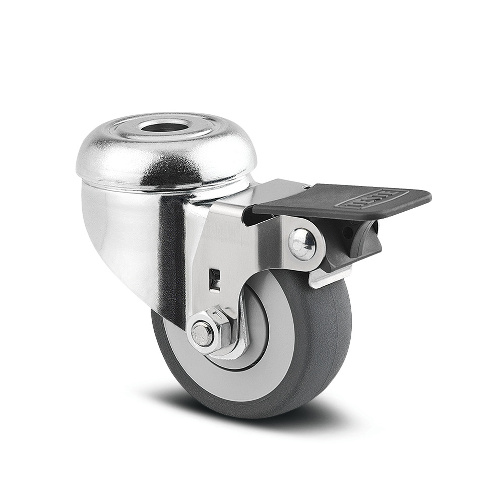 Roulette pivotante à blocage de roue 50 mm