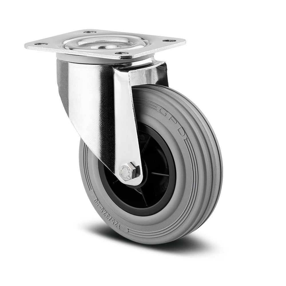 Swivel castor 125 mm