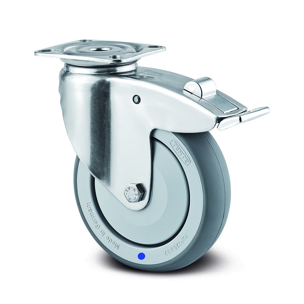 带全锁的旋转脚轮  100 mm